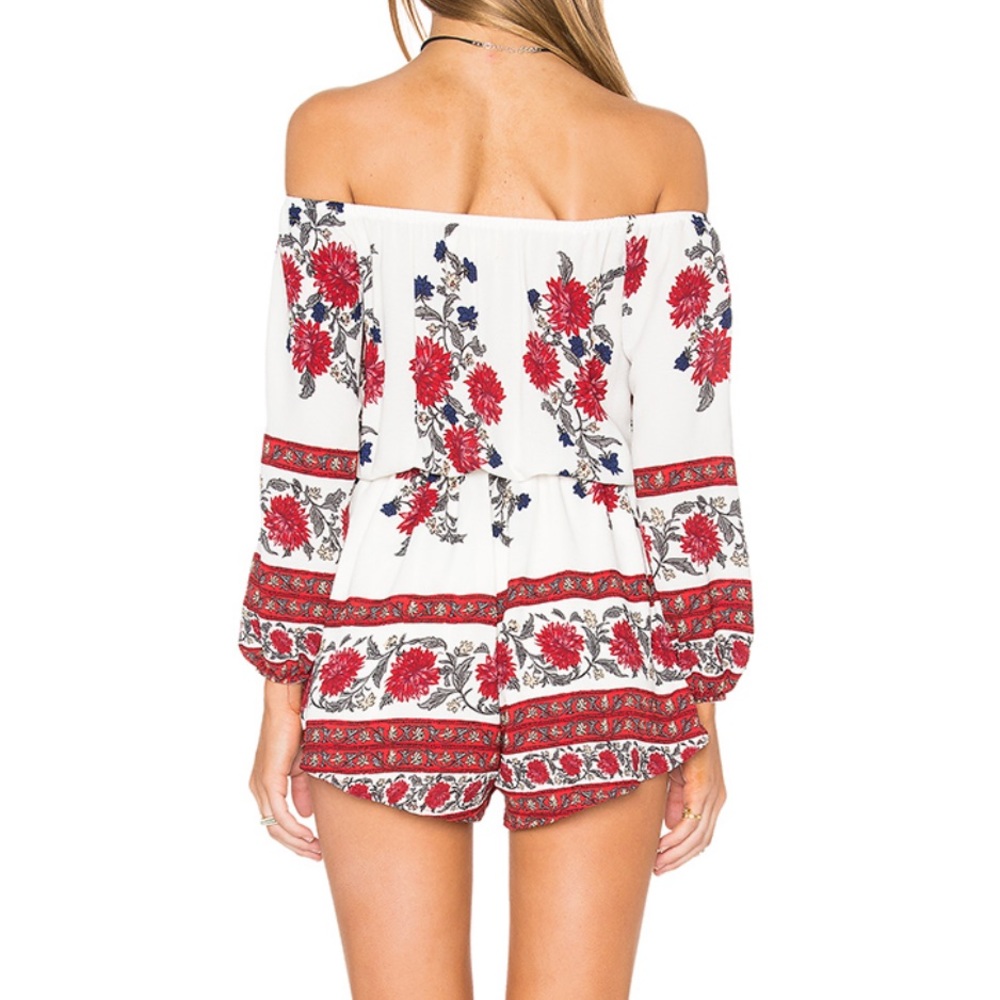 Off The Shoulder Romper - Picture 2 of 3
